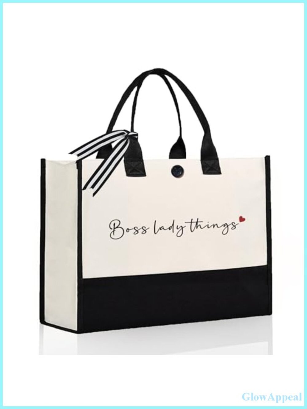 Canvas Tote Bag for Women, Boss Lady Gift, Sturdy Work Bag